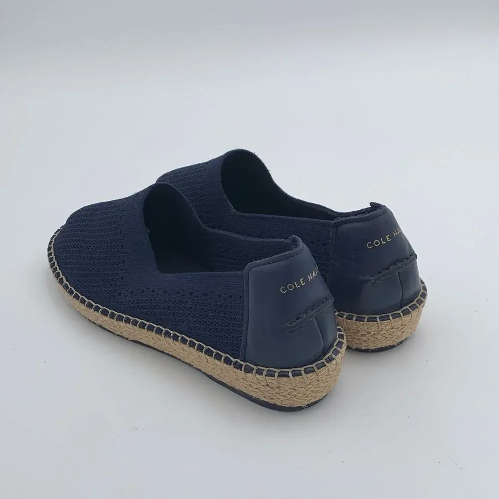 Cole Haan Navy Espadrille Slip-On Shoes size 8.5 nautical - Picture 5 of 11